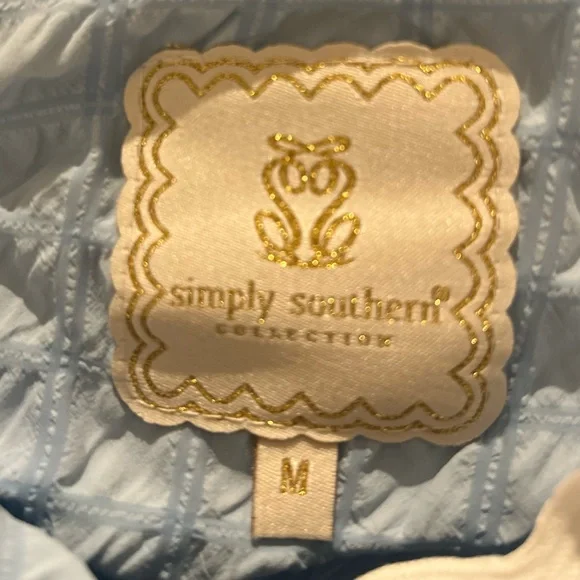 2PC Set Simply Southern Light Blue Pajamas - Picture 4 of 5